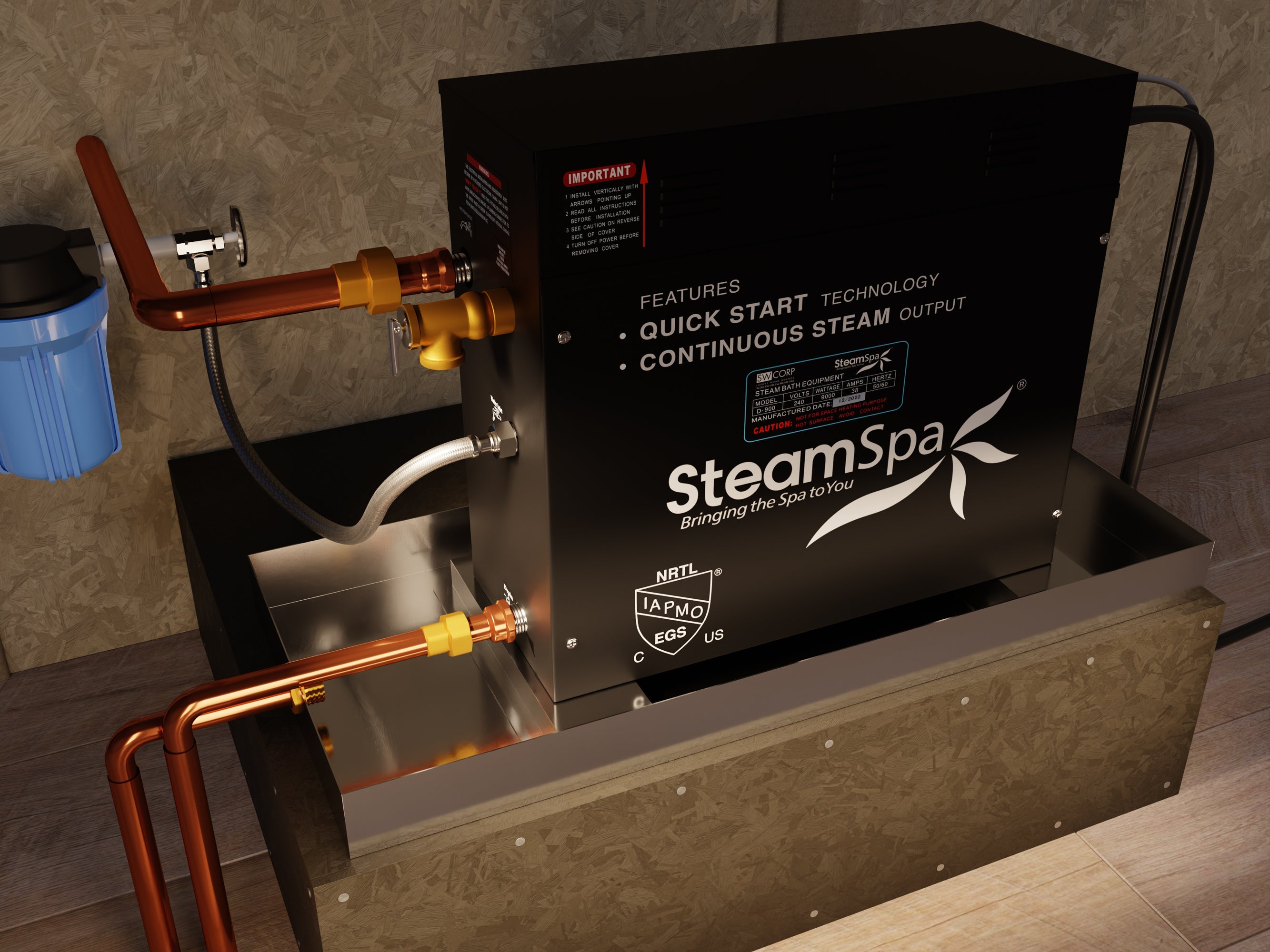 Component Series 21 in. x 10 in. x 2 in. Galvanized Steel Rectangular Water Collecting and Drainage Pan (1-Pack)